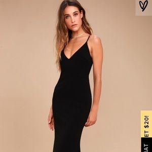 Lulu’s Full Length Black Dress